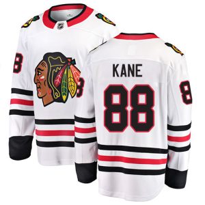 Herren Chicago Blackhawks Eishockey Trikot Patrick Kane #88 Breakaway Weiß Fanatics Branded Auswärts